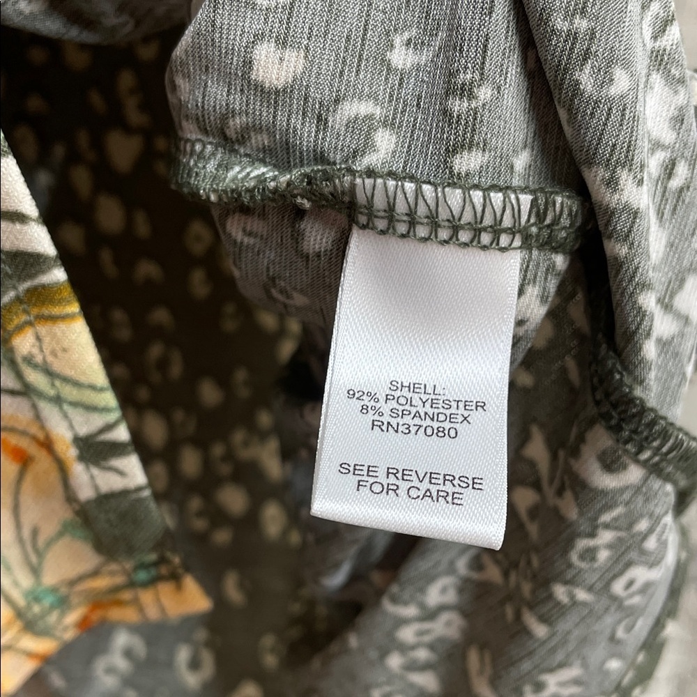 Cato Multicolor Floral Mixed Pattern Oversized Boxed Blouse - Picture 3 of 6
